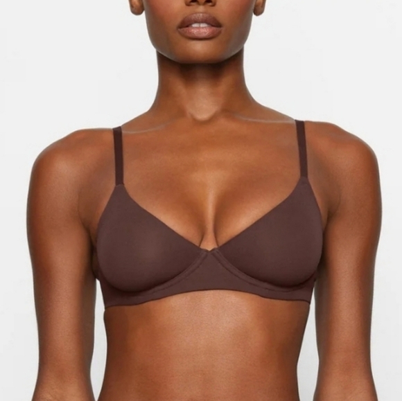 SKIMS Other - Skims Underwire T Shirt Bra Cocoa Brown 34C NWT